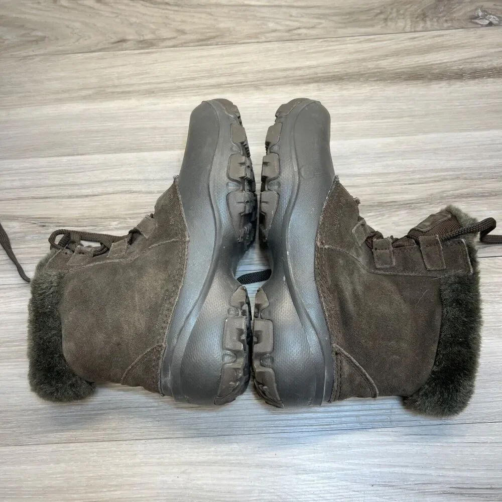 Columbia Sierra Summette Shorty Winter Boot Women's Size 8.5 Brown Suede 200Gram